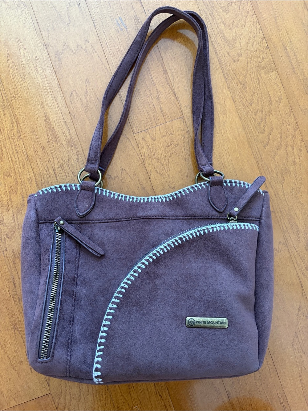White Mountain brown Suede Shoulder Bag